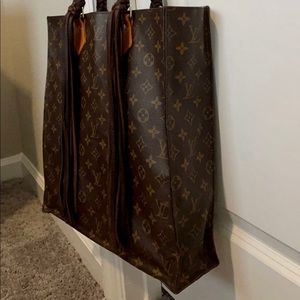 Vintage boho LV repurposed shoulder bag.